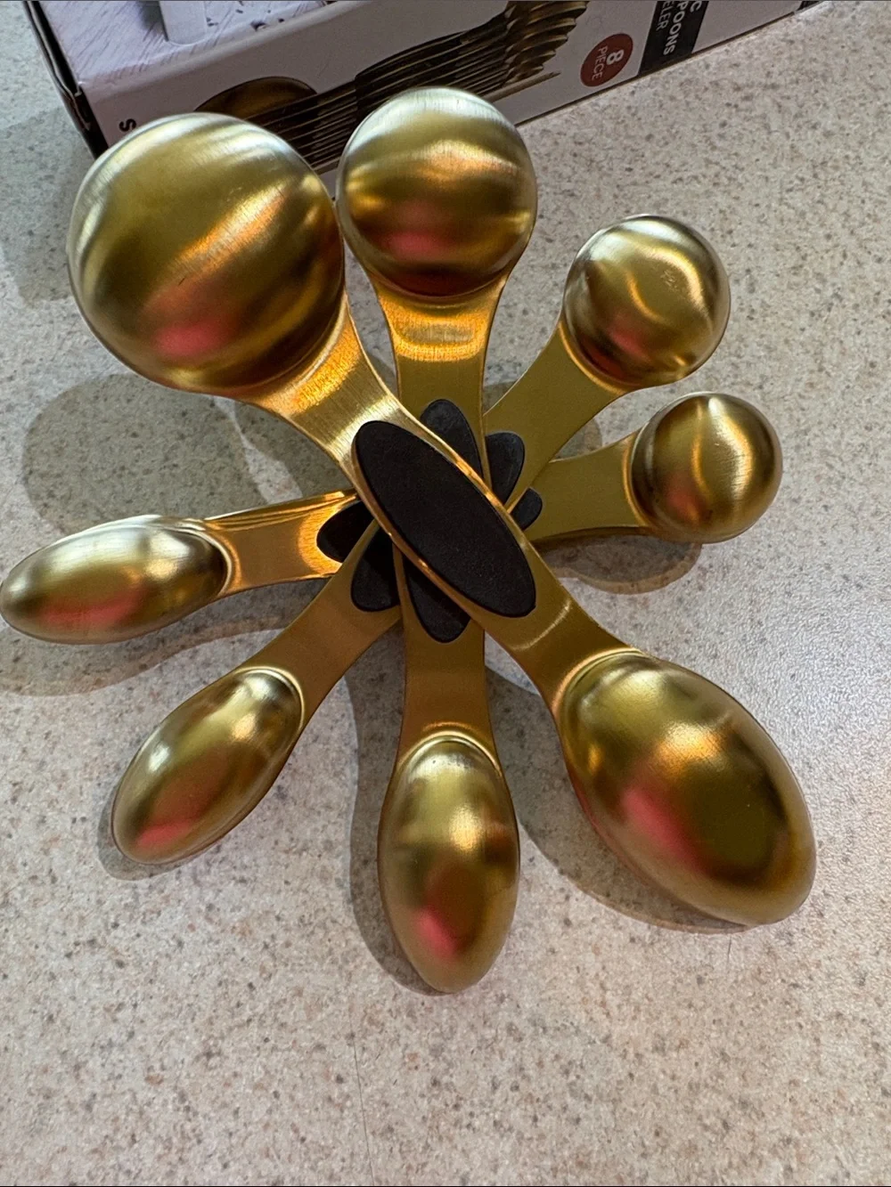 Magnetic Stainless Steel Measuring Spoons - 8 Piece